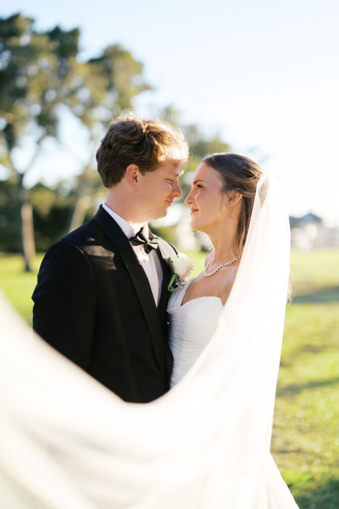 romantic golden hour bride and groom wedding photos at the berkley manor