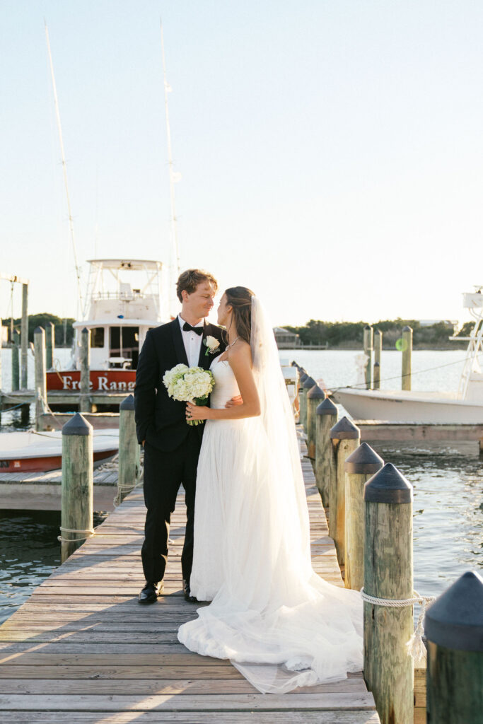 coastal bride and groom photos in Outer Banks
