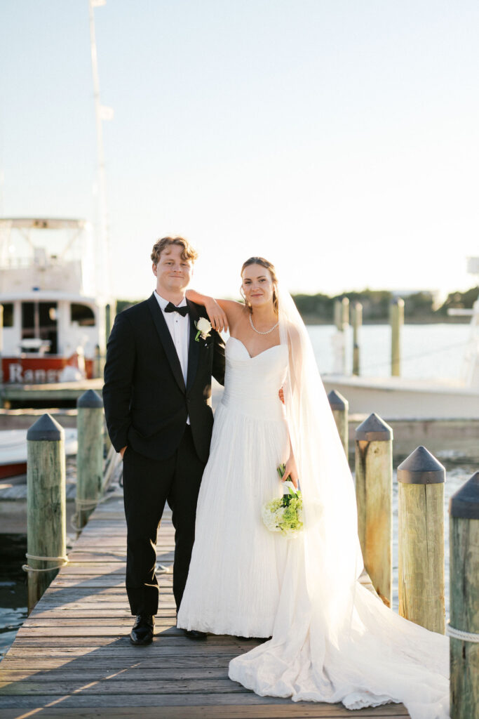 coastal bride and groom photos in Outer Banks