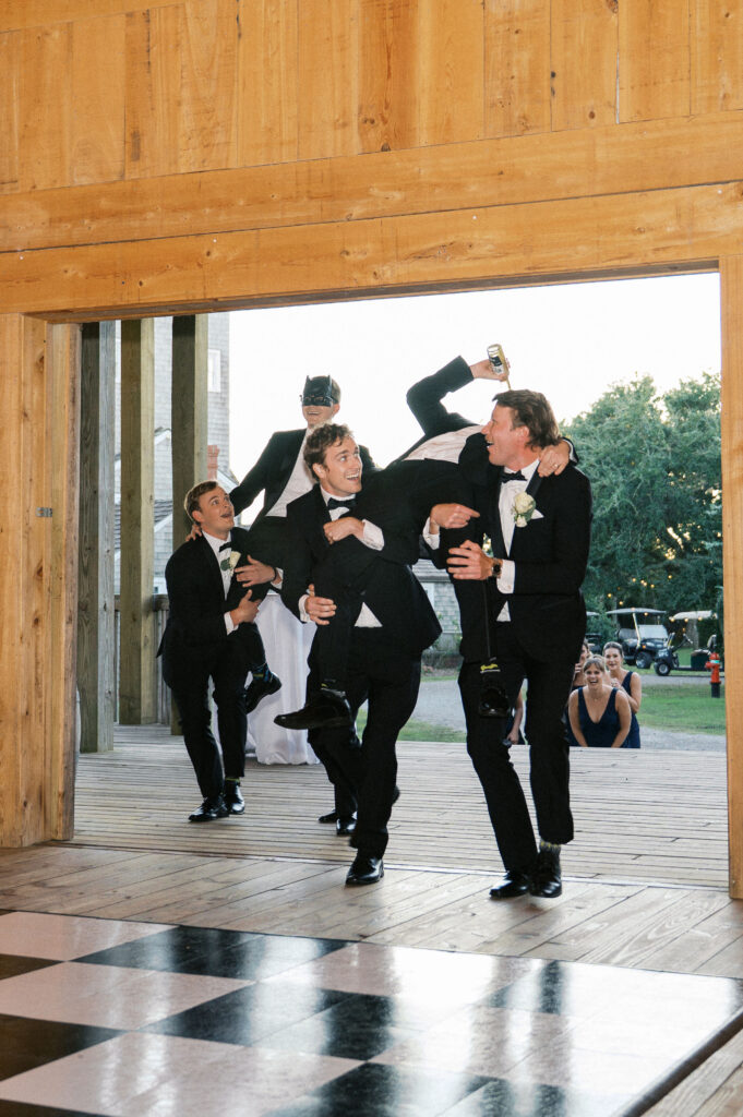 candid wedding reception moments