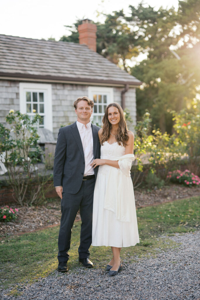 bride and groom during their wedding rehearsal dinner at the berkley manor