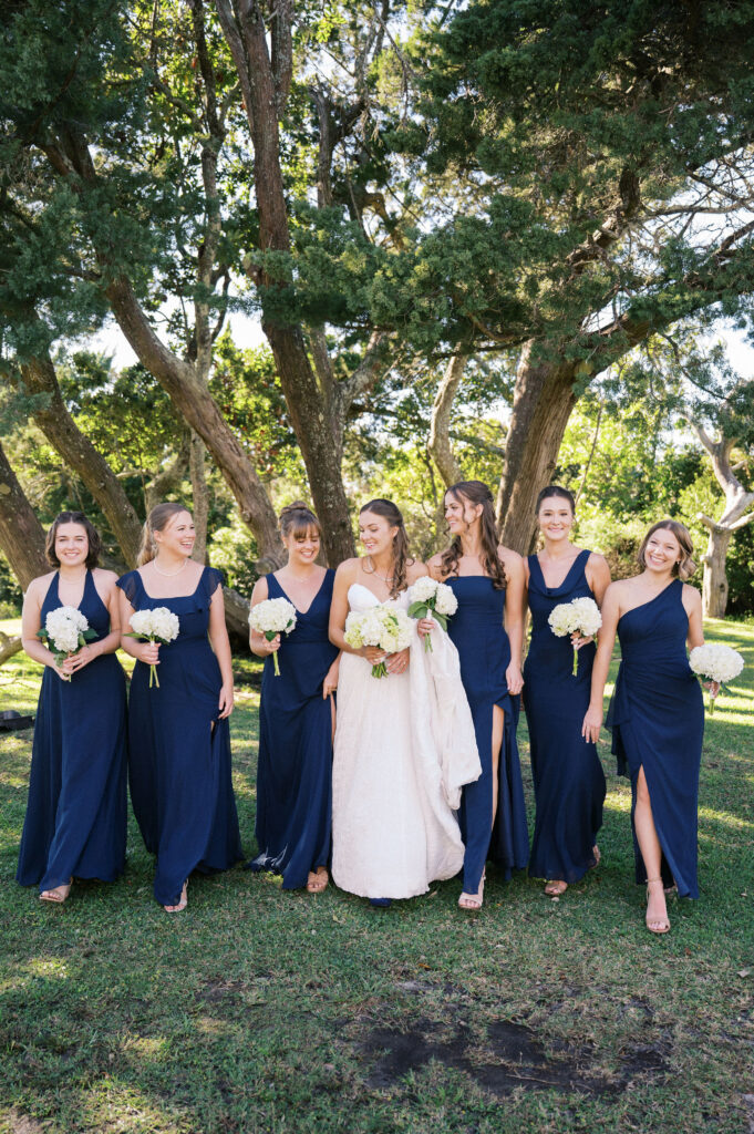 bride and bridesmaids