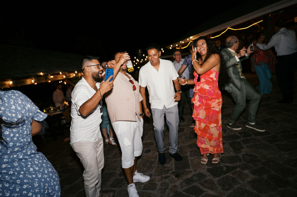 candid wedding reception dancing moments