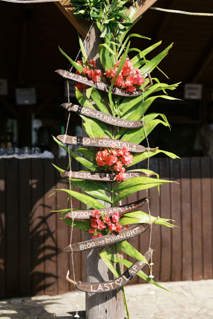 caribbean destination wedding details